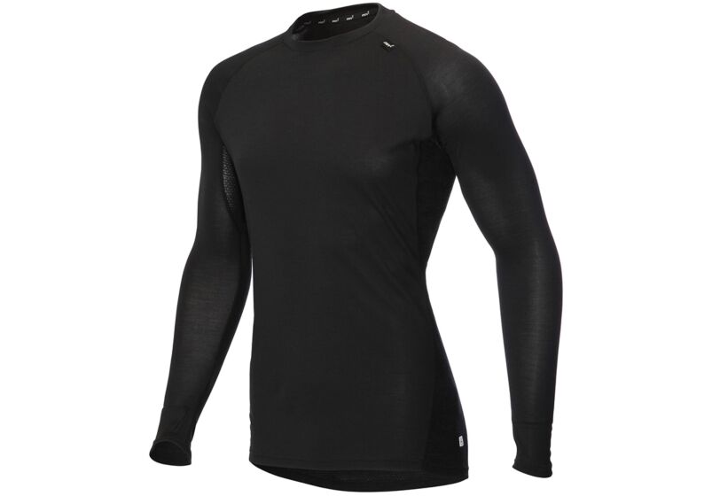 Inov-8 Merino Long Sleeve Mens Base Layer Black Australia (RPMZXB802)